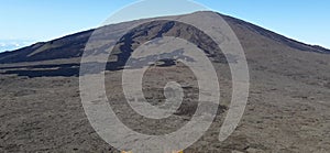 Landscape of the Piton of the Fournaise in the Island of RÃ©union.