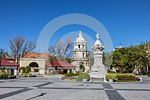 Landscape Plaza Burgos in Vigan city, Ilocos Sur