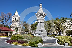 Landscape Plaza Burgos in Vigan city, Ilocos Sur