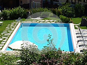 Landscape of a pool