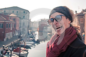 landscape of the port area of ??Chioggia in Veneto, part of the Venice metro