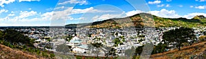 Landscape of port louis in mauritius island