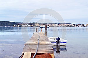 Landscape of Porto Heli beach Argolis Greece