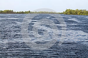 Landscape of Pripyat River near Turov, Belarus