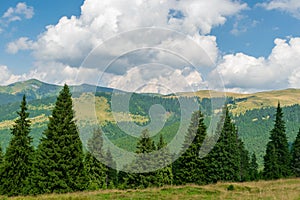 Landscape from the Prislop Pass, Maramures, Romania