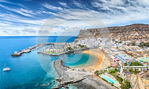 Landscape with Puerto de Mogan, Gran Canaria