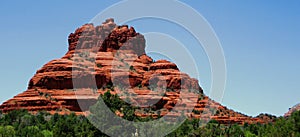 Landscape of Red Rock formation named Bell Rock in Sedona, Arizona