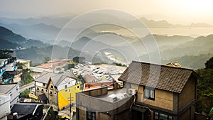 Landscape of residential building at Jiufen