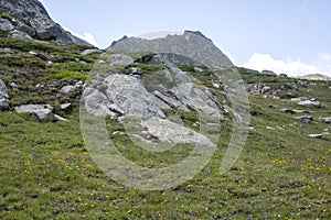 Landscape of Rila Mountain near Kalin peaks, Bulgaria