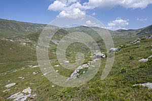 Landscape of Rila Mountain near Kalin peaks, Bulgaria