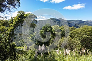 Landscape in Rio das Furnas Private Natural Heritage Reserve in Brazil