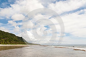 Landscape of Ritidian Beach in Guam