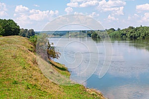 Landscape with River Dniester in Moldova