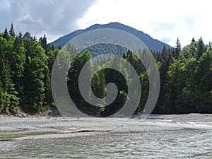 Landscape at the river DÃ¼rrach near valley Fall, Bavaria