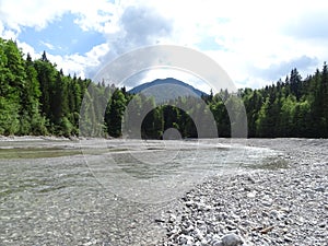 Landscape at the river DÃ¼rrach near valley Fall, Bavaria