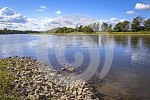Landscape on the River Elbe near Dessau