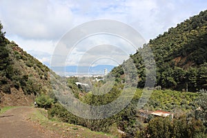 Landscape with river and mountains