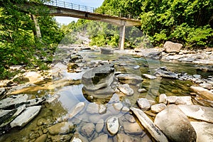 Landscape with river and stones
