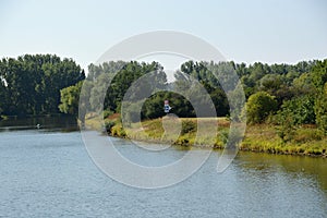Landscape at the River Weser, Nienburg, Lower Saxony photo