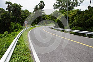 Landscape road highway curve