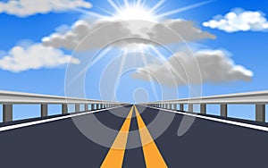 sunlight on the blue sky in the day time