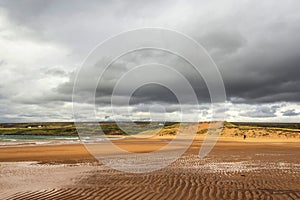 Landscape on the road to Red Point beach, Wester Ross