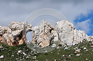 Landscape of rocky mountains