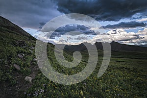 Landscape in the Rocky Mountains, Maroon-Snowmass Wilderness