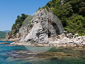 A landscape on rocky seacoast 9