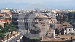 Landscape of Rome with the Coliseo