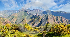 Landscape with Roque Bentayga and Roque Nublo photo