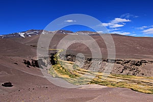 Landscape of the route 6000, Atacama Desert, Chile