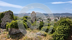 Landscape of ruins of Stary Grad in Bar, Montenegro