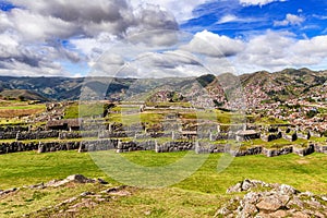 Landscape at Sacsayhuaman in Cusco, Peru