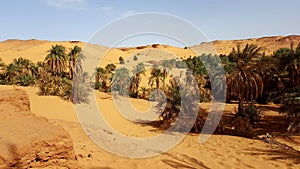 Landscape of sahara algeria