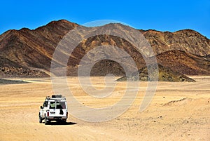 Landscape of Sahara desert