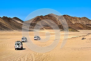 Landscape of Sahara desert