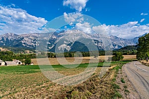 Landscape at Saint Baudille et Pipet, Trieves in Vercors, French Alps, France