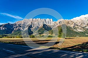 Landscape at Saint Baudille et Pipet, Trieves in Vercors, French Alps, France