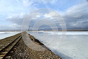 Landscape of Saka Salt Lake