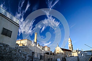 Landscape of Salesian Church in Bethlehem