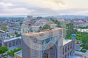 The landscape of Samarkand