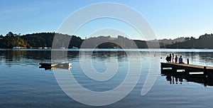 Landscape of Sandspit beach New Zealand