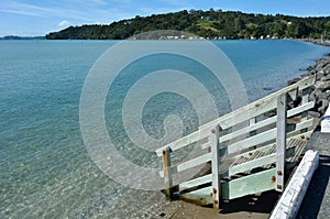 Landscape of Sandspit beach New Zealand