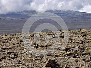 Landscape in Sanetti Plateau, Bale National Park, Ethiopia