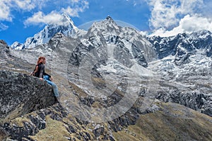 Landscape of Santa Cruz Trek, Cordillera Blanca, Peru