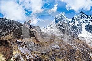 Landscape of Santa Cruz Trek, Cordillera Blanca, Peru