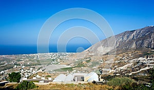 Landscape from Santorini island