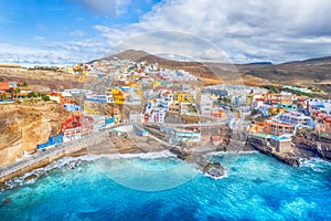 Landscape with Sardina de Galda and North Beach Sardina, Gran Canaria