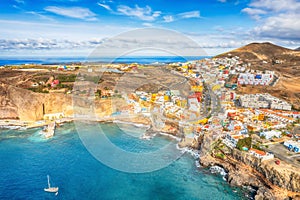 Landscape with Sardina de Galda and North Beach Sardina, Gran Canaria